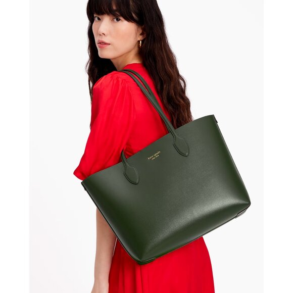 New Kate Spade Bleecker Large Saffiano Leather Tote Bonsai Tree - Picture 4 of 6